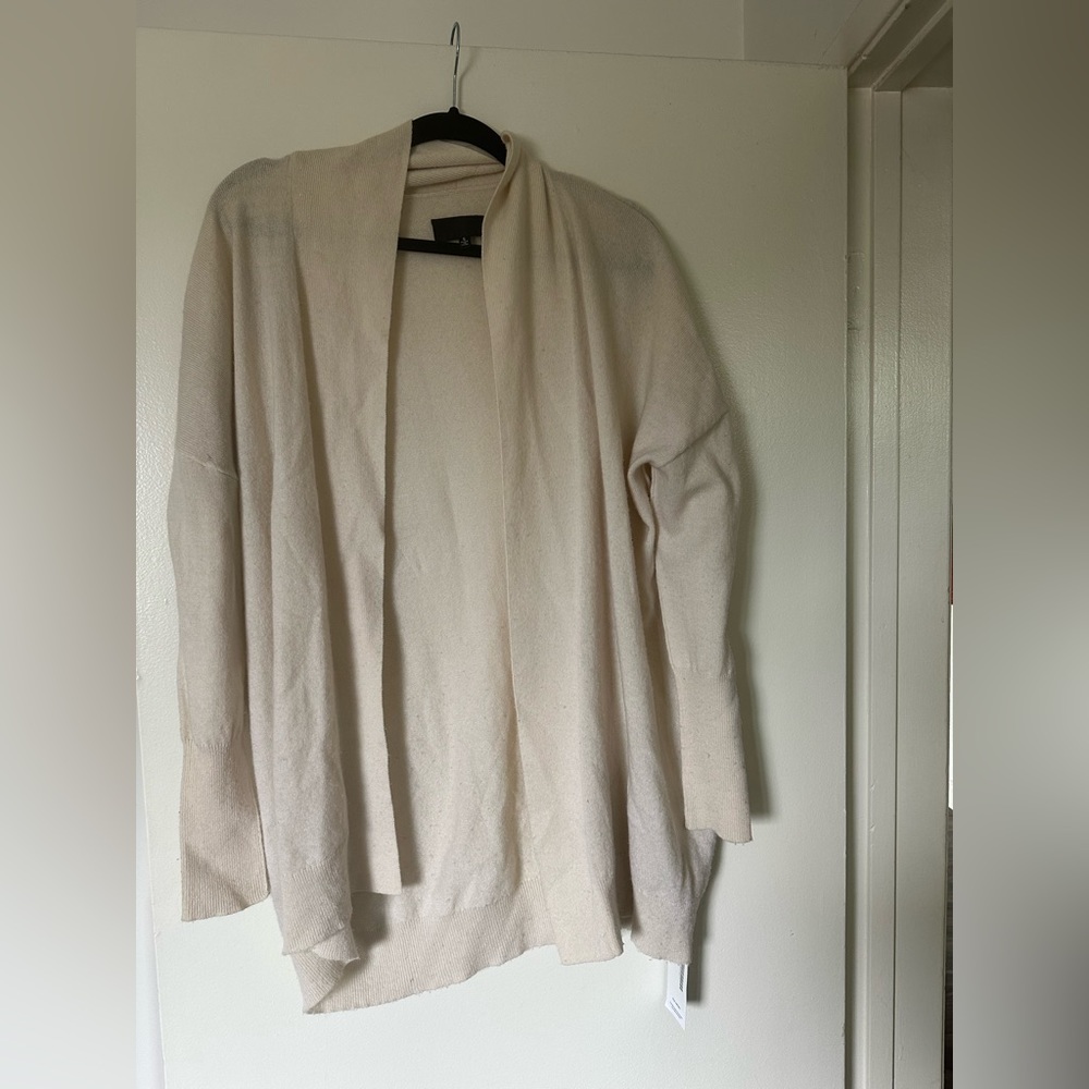 Nili Lotan White Cashmere Cardigan
